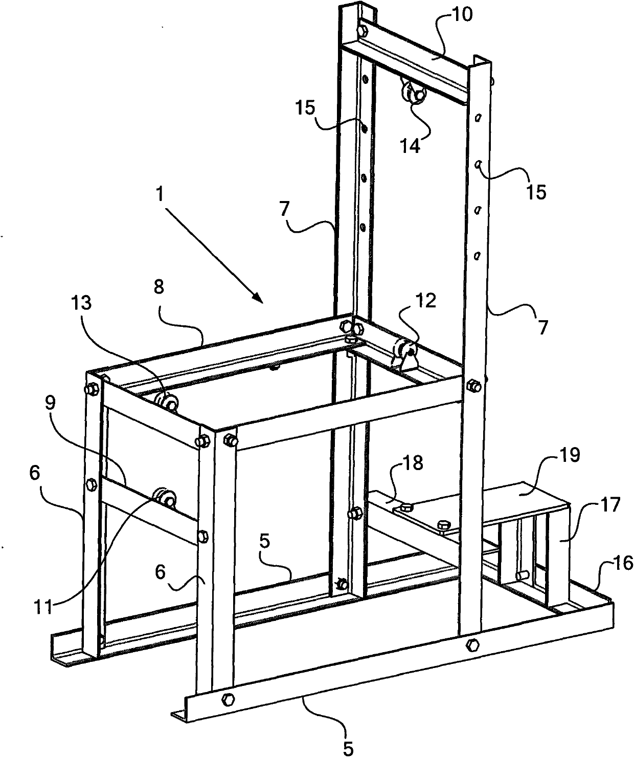 Simulation device for air airflow tripping force experiments of arm