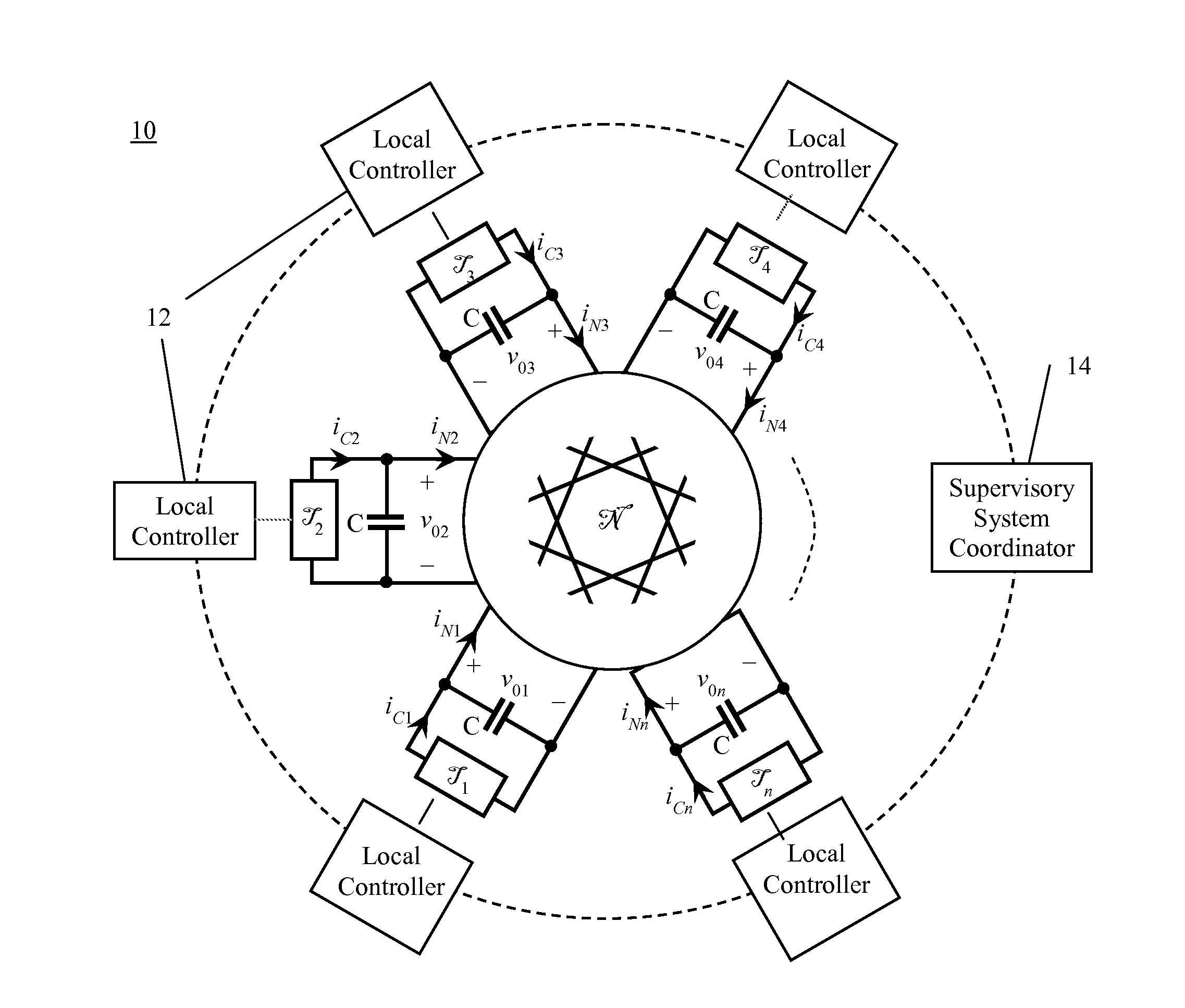 Multi-terminal DC power systems employing autonomous local control methods