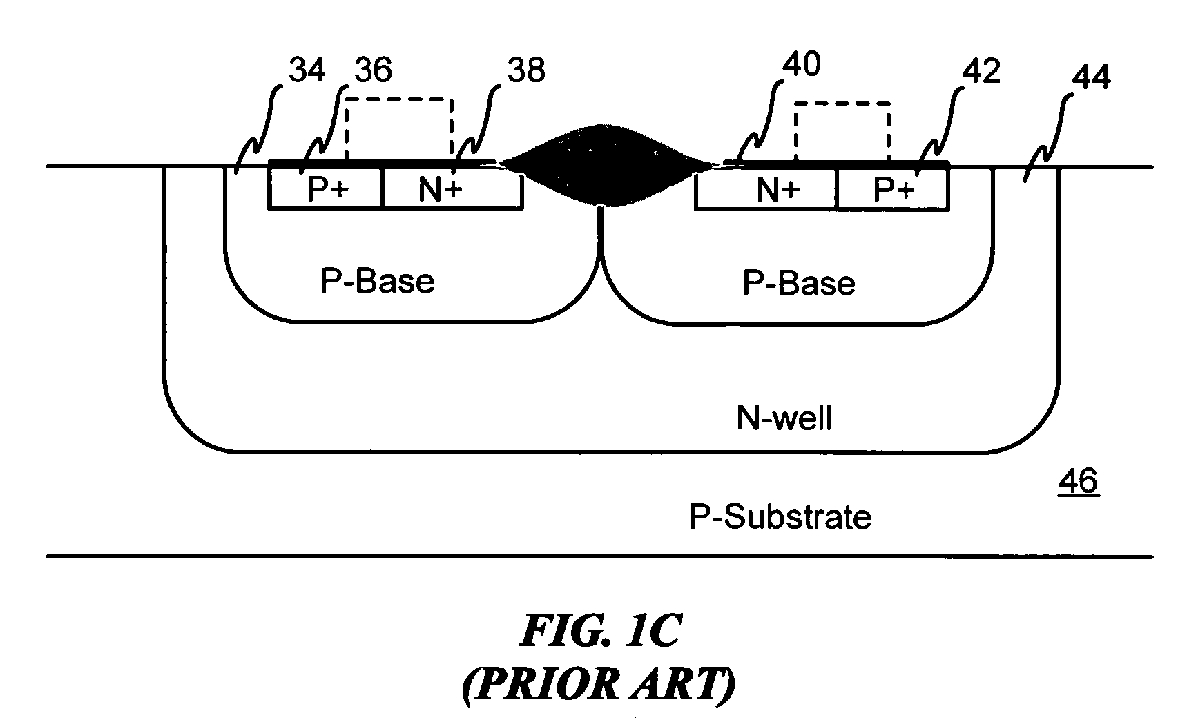 Devices with adjustable dual-polarity trigger- and holding-voltage/current for high level of electrostatic discharge protection in sub-micron mixed signal CMOS/BiCMOS integrated circuits