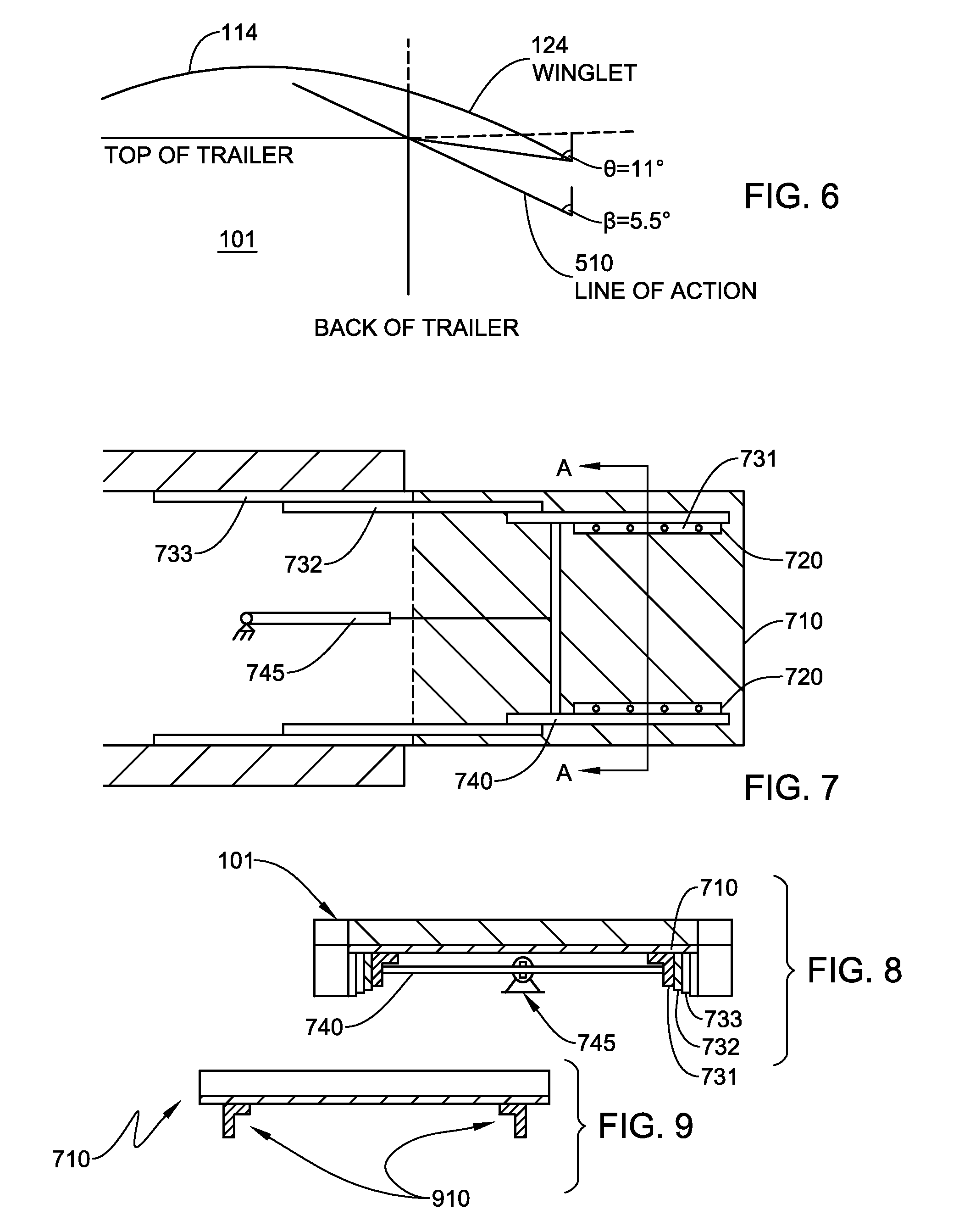 Rear-mounted retractable aerodynamic structure for cargo bodies