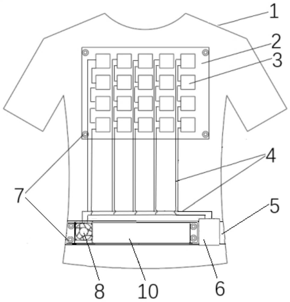 Distributed semiconductor refrigeration air conditioning garment