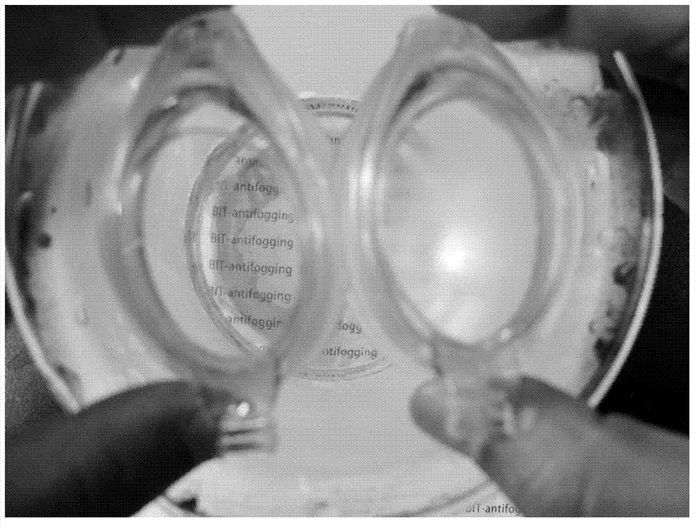 Preparation method for nanometer composite anti-fogging film