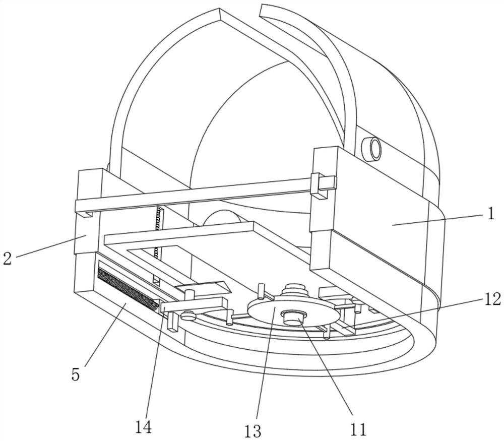 Horseshoe active trimmer based on self-weight driving for horse breeding