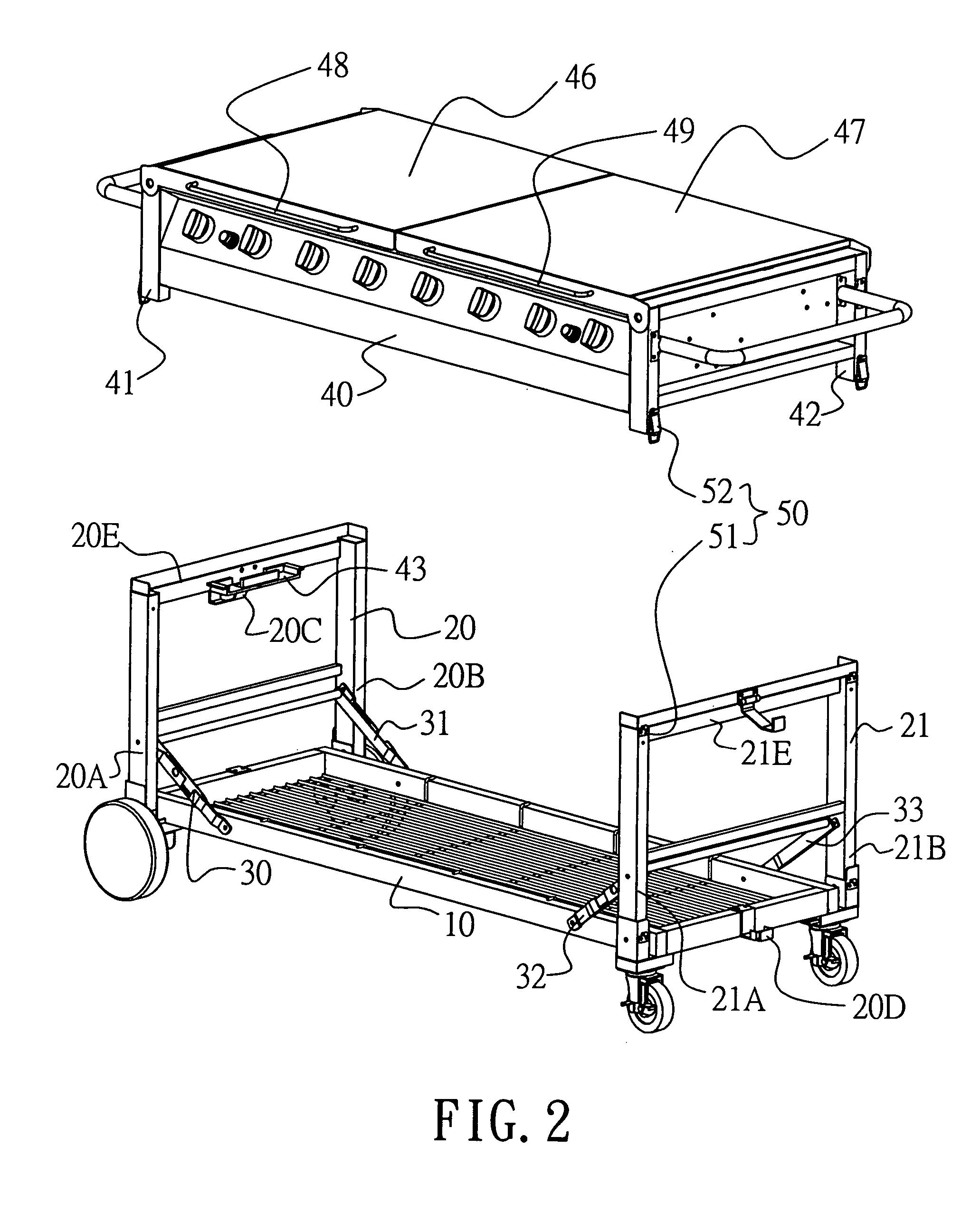 Foldable barbecue grill