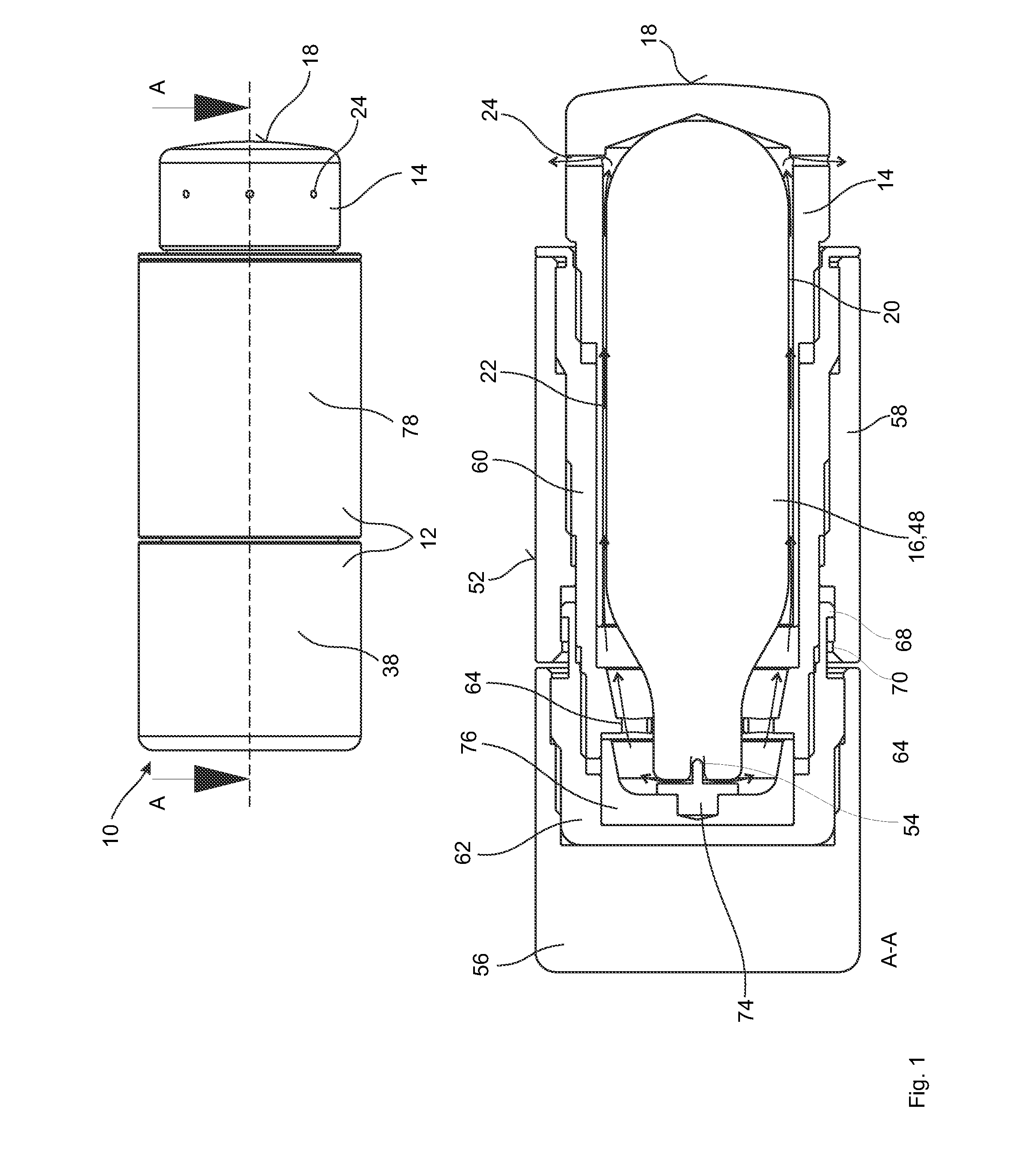 Hand-operated cooling device for cryotherapy