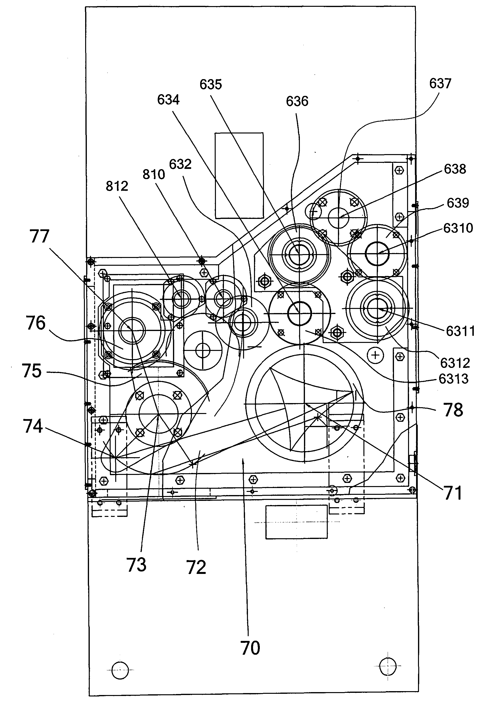 Vacuum adsorption front edge paper feed unit in carton making linkage machine