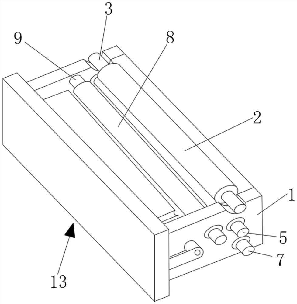 Impression roller ink scraping device for flexographic printing machine