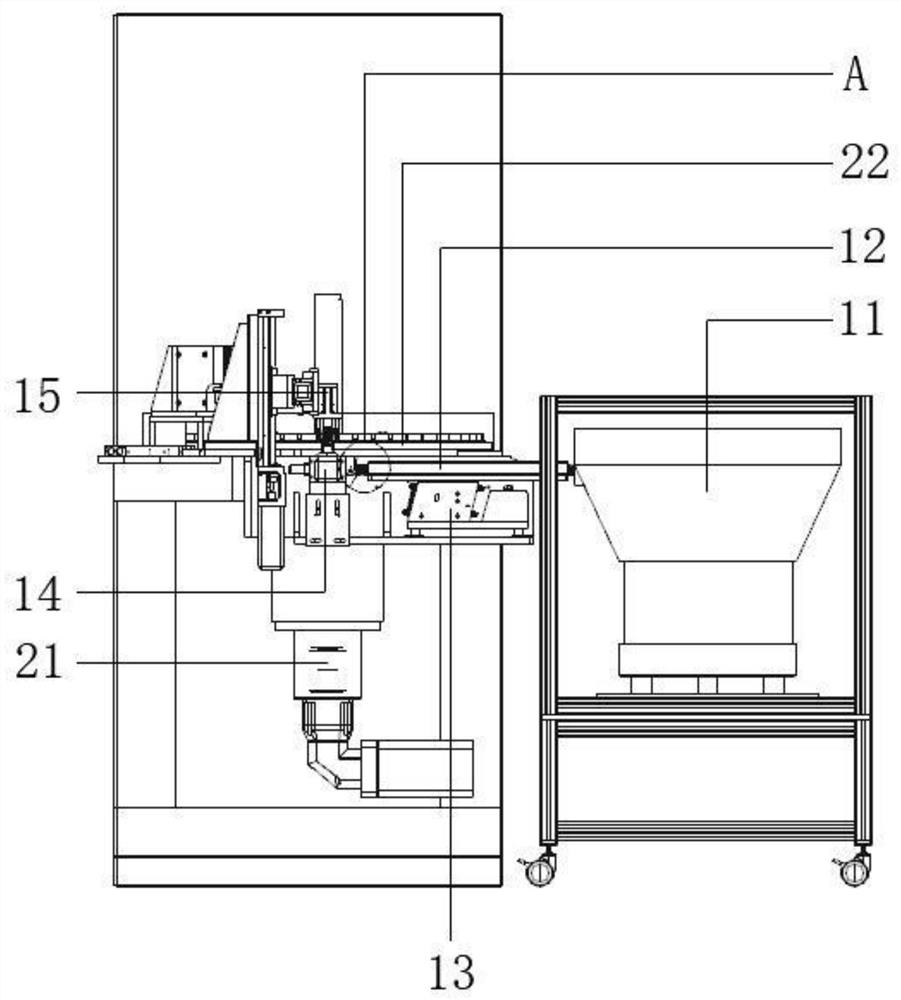 A spring grinding machine with automatic feeding