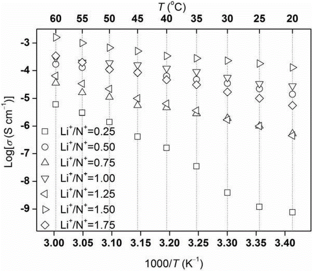 Polymer ion liquid electrolyte and preparation method thereof