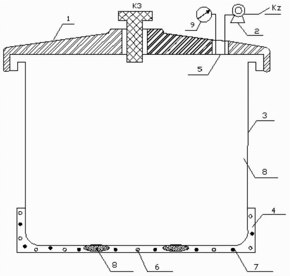 Food cooker with temperature pressure control and cooking method