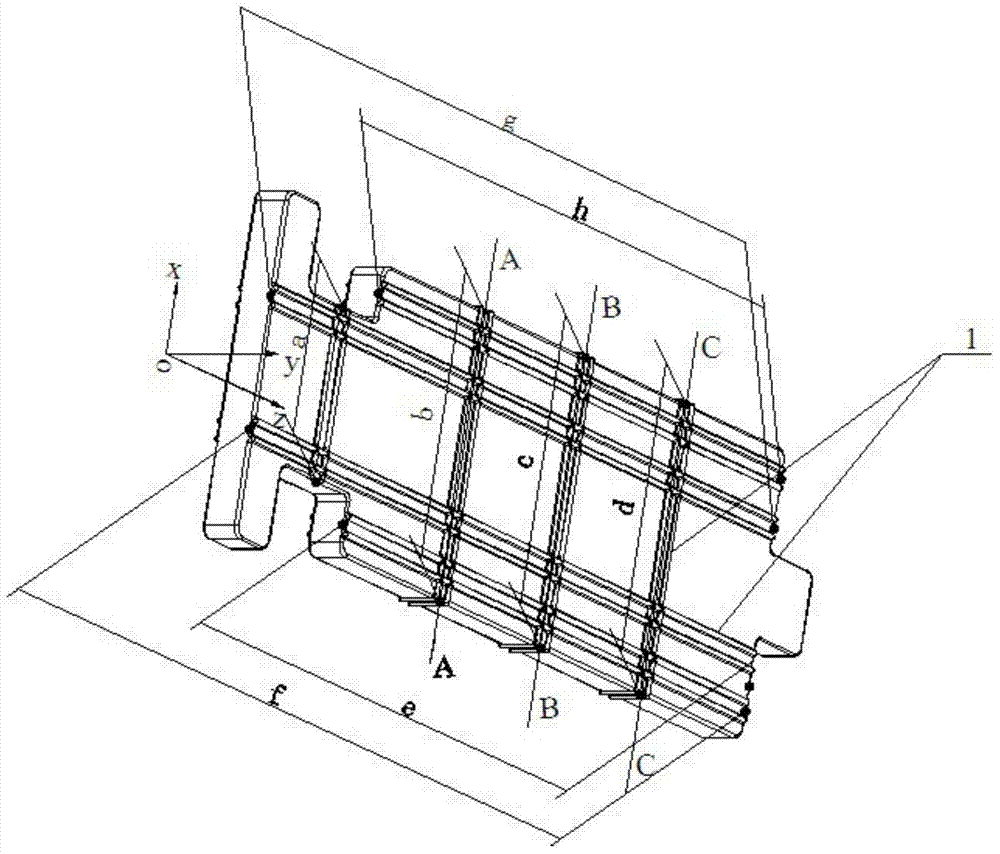 Method for measuring shrinking percentage of inner cavity of hollow casting