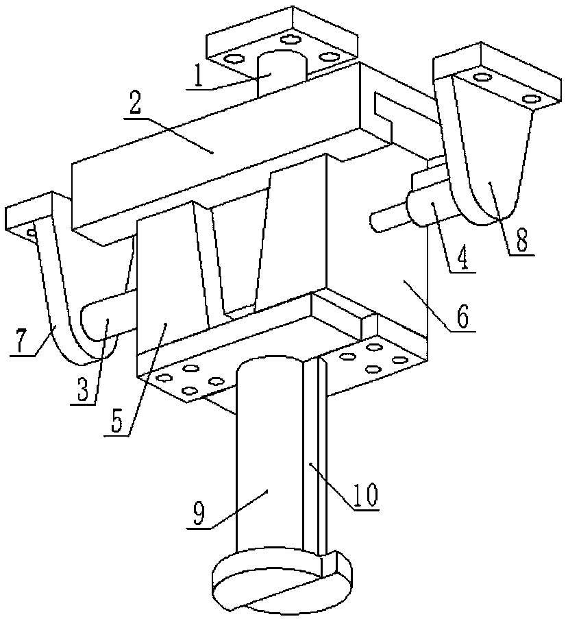 Parallel die parting multidirectional loading rotary extrusion forming die and die opening method