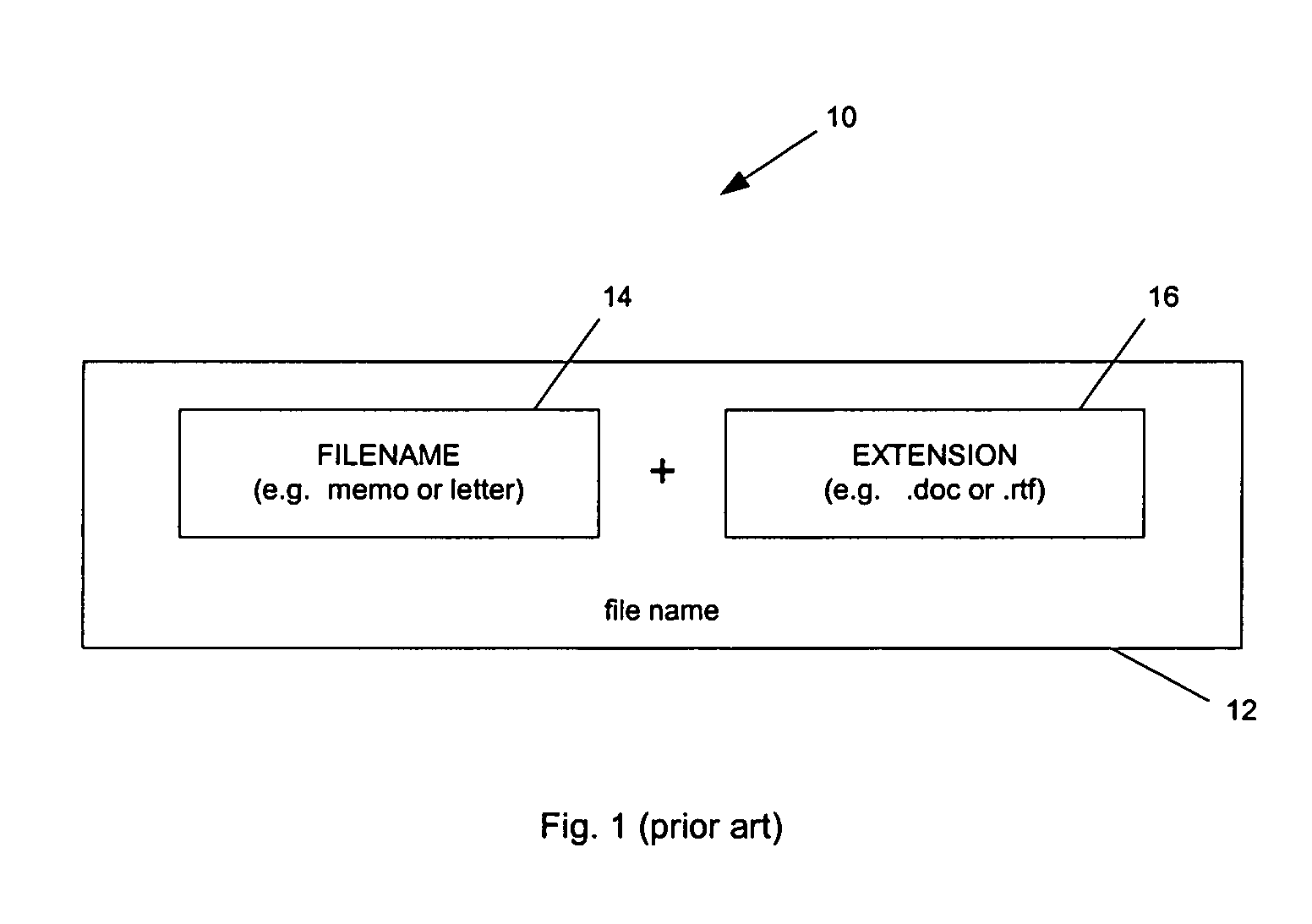 Method and apparatus for managing file extensions in a digital processing system