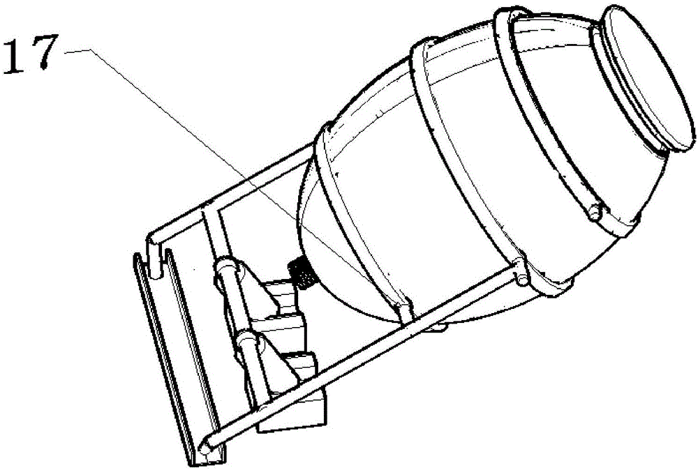 Material mixing device applicable to physical similar simulation test