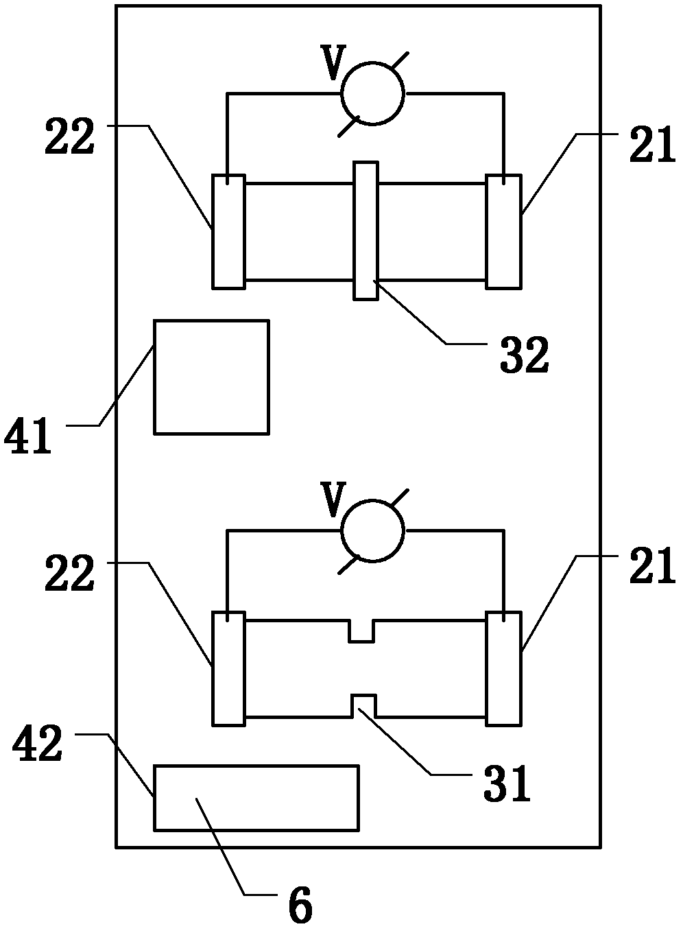 Microwave terahertz wave detector and preparation method thereof