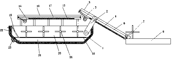 Flotage salvage device for water pollution treatment