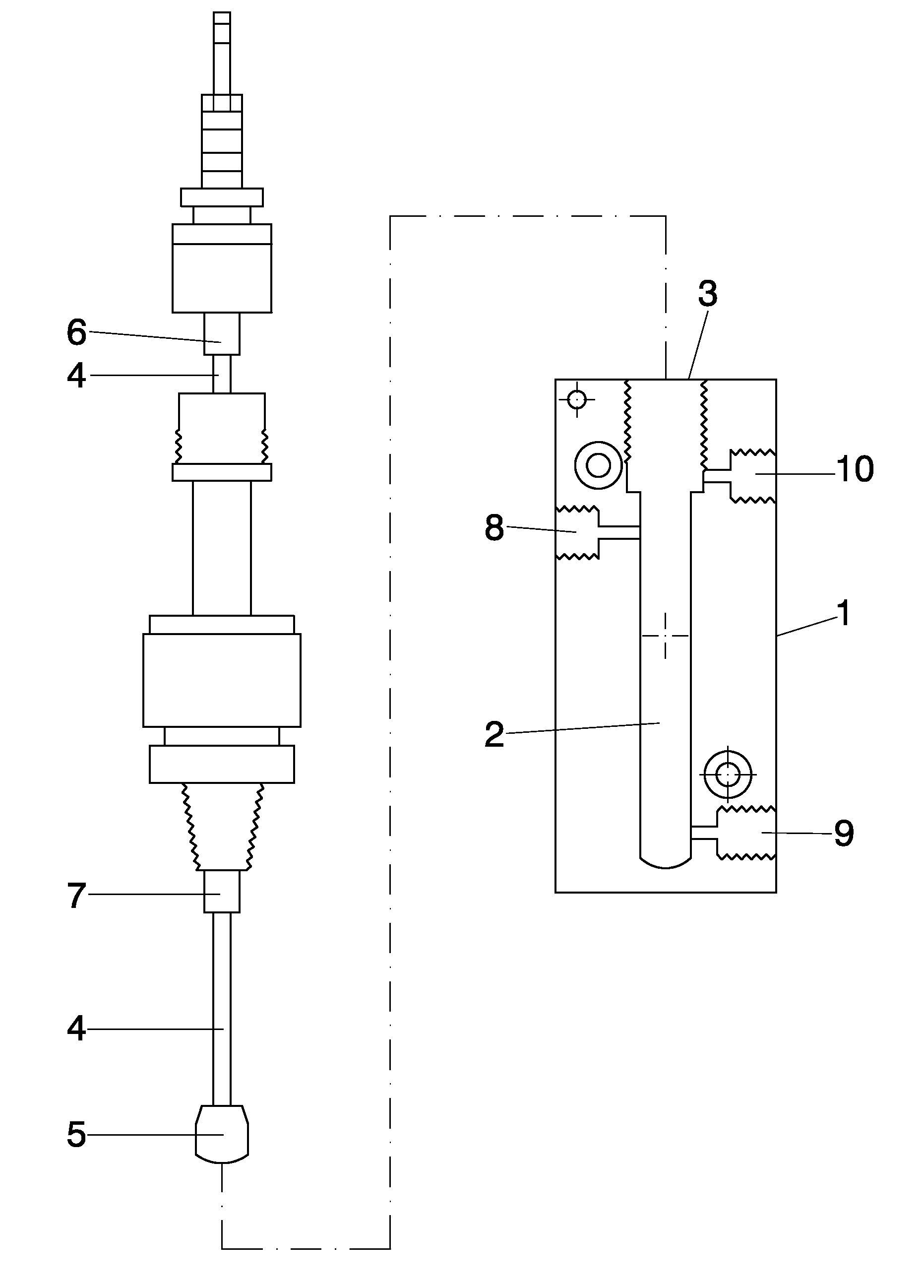 Gas/Liquid Separator Comprising a Capacitive Level Sensor