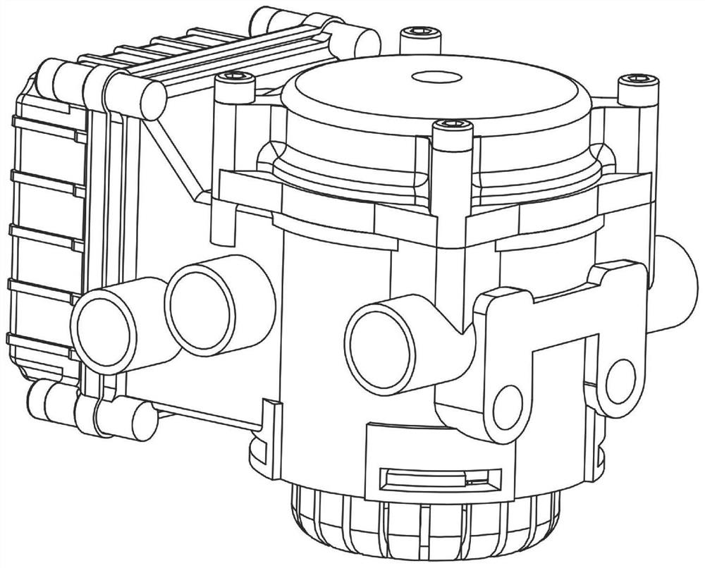 Commercial vehicle air pressure electronic parking brake module