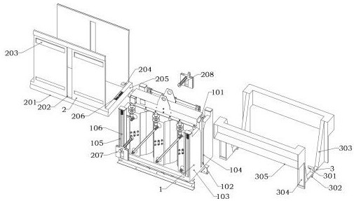 Outdoor three-phase transformer with passive protection mechanism