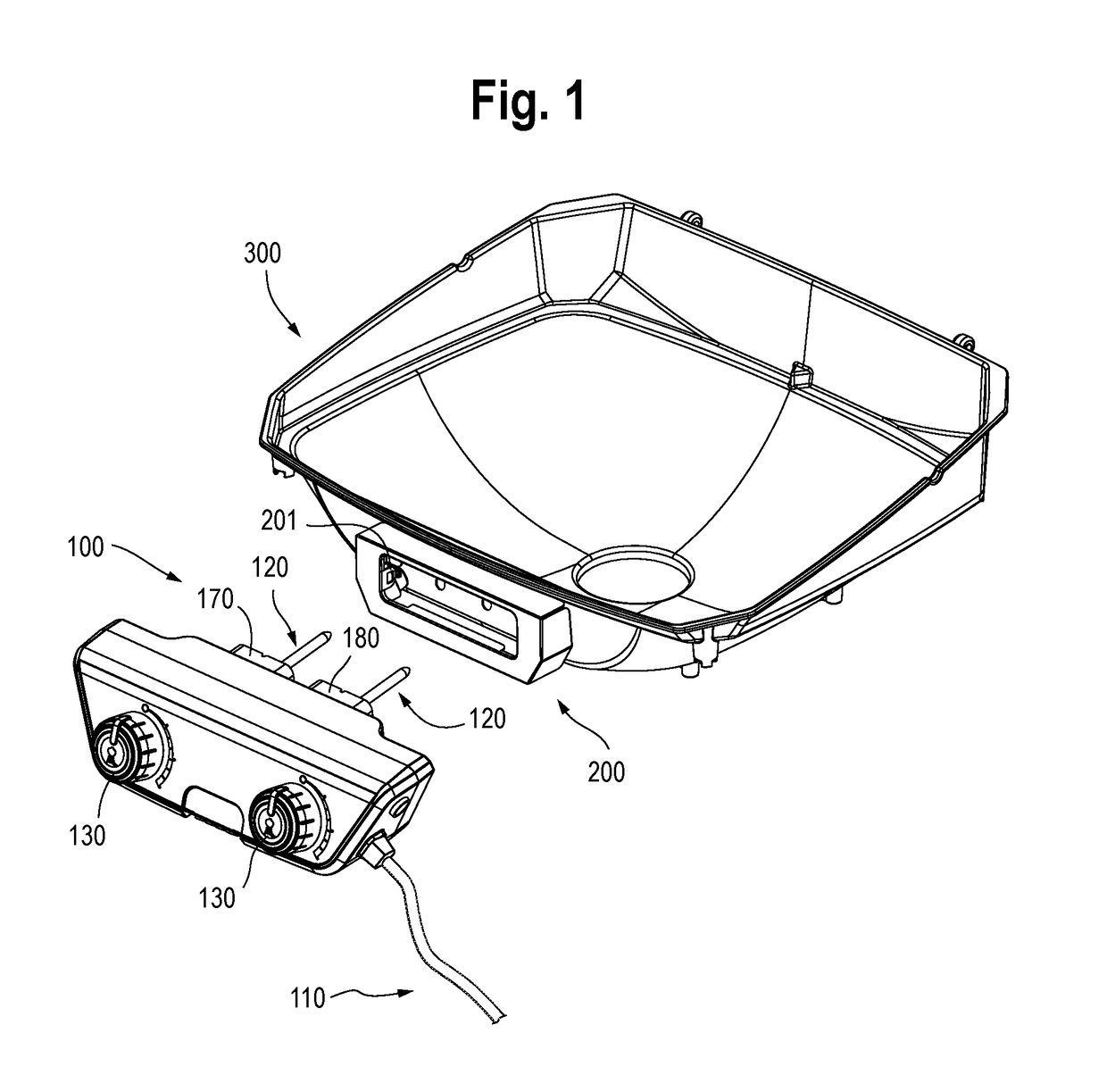 Removable electric grill controller with mount