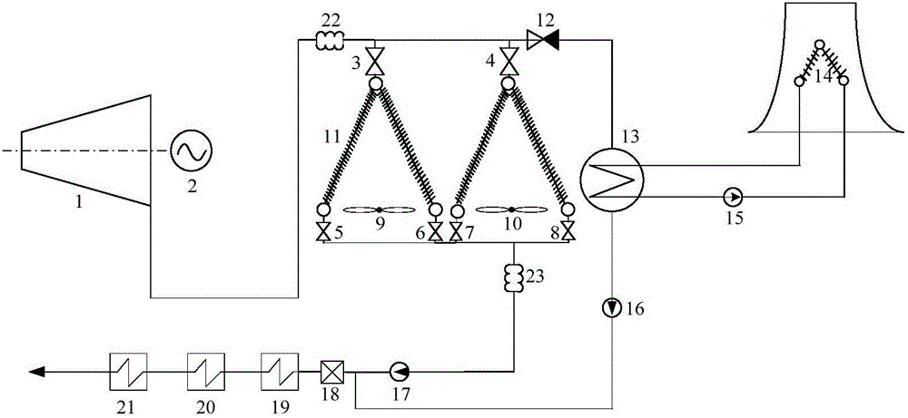 Joint air-cooling system and control method