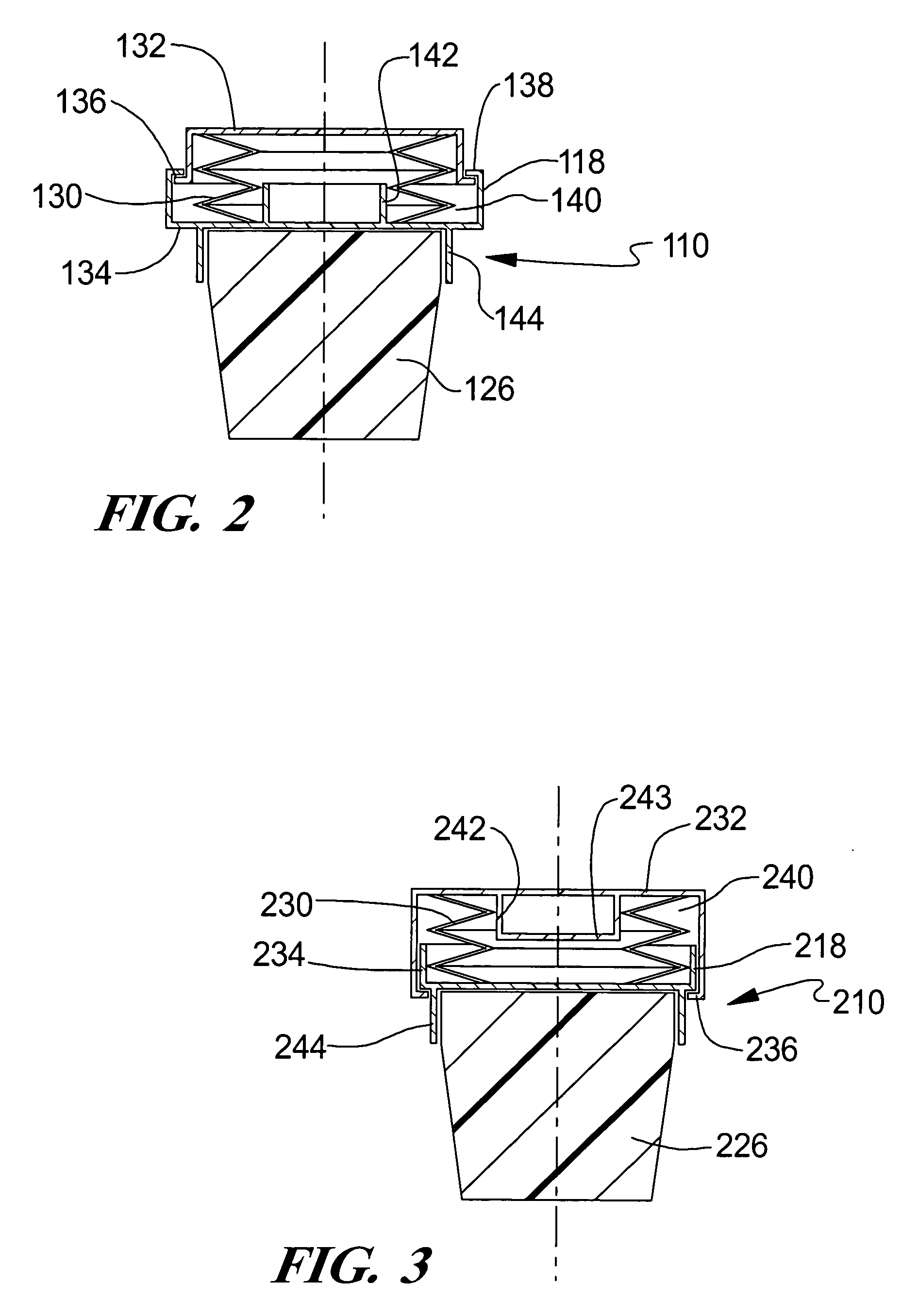 Dual spring jounce bumper assembly