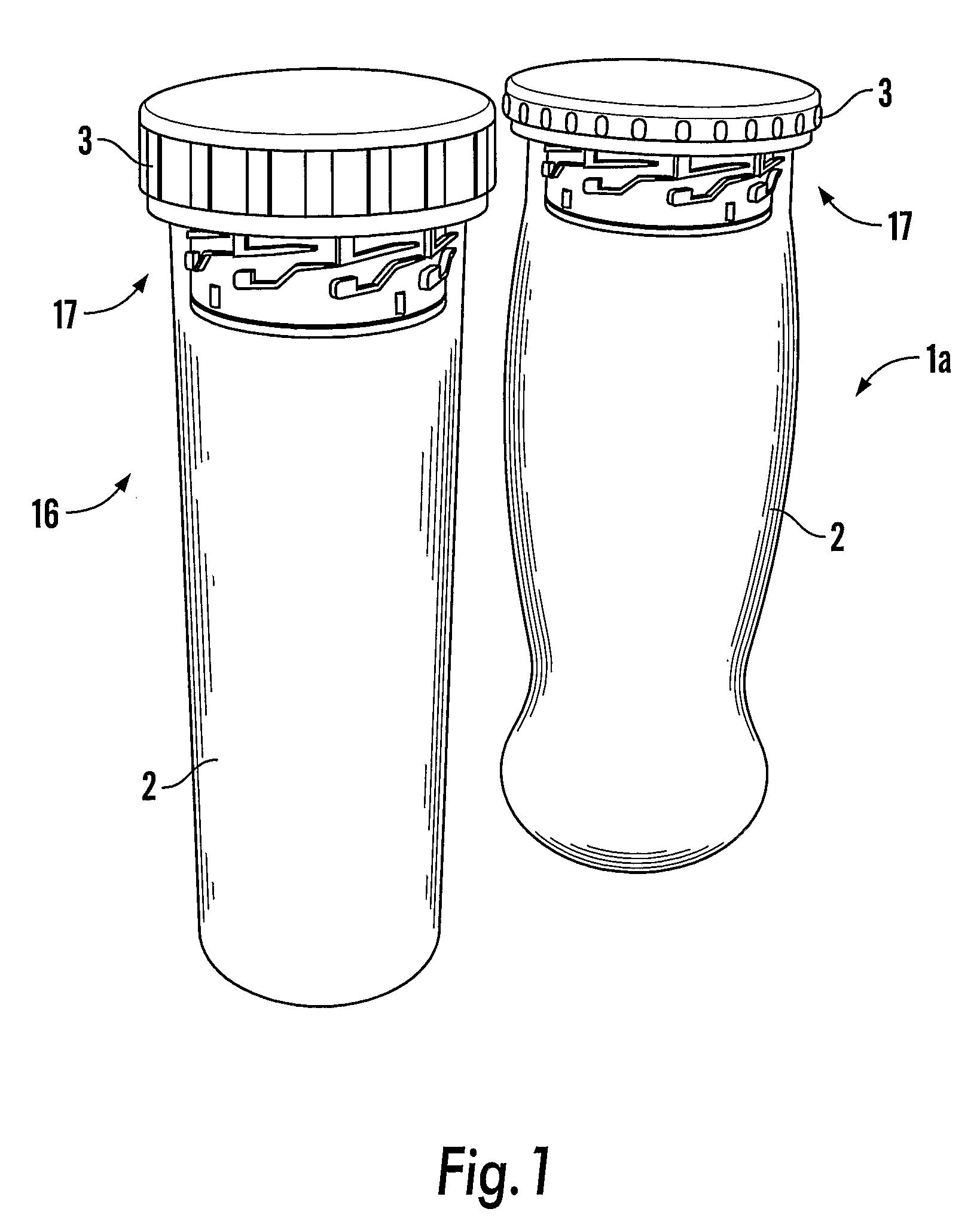 Container with Securement for a Cap