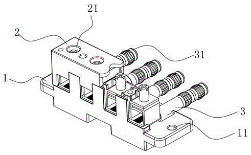 Combination module for plugging and unplugging electrical connections of smart watt-hour meters