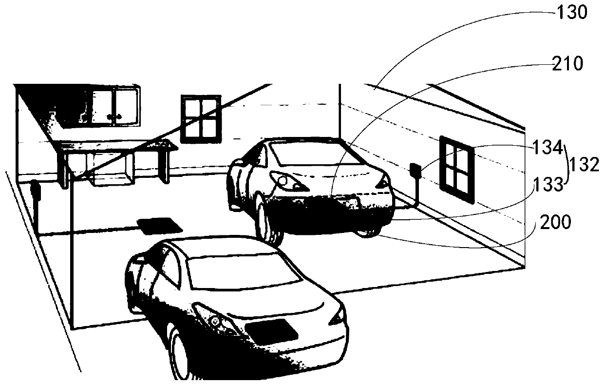 Parking lot with wireless charging function and wireless charging system