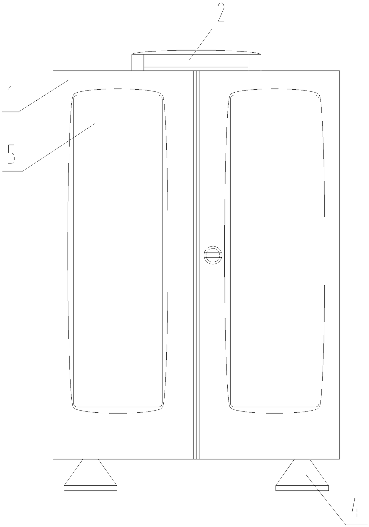 A cooling smart grid control cabinet