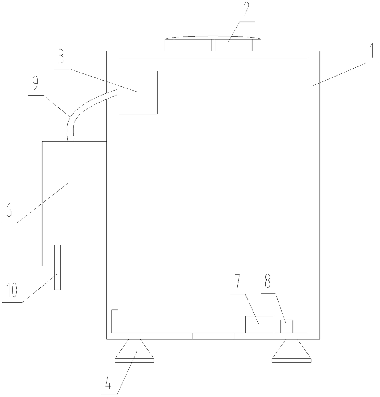 A cooling smart grid control cabinet