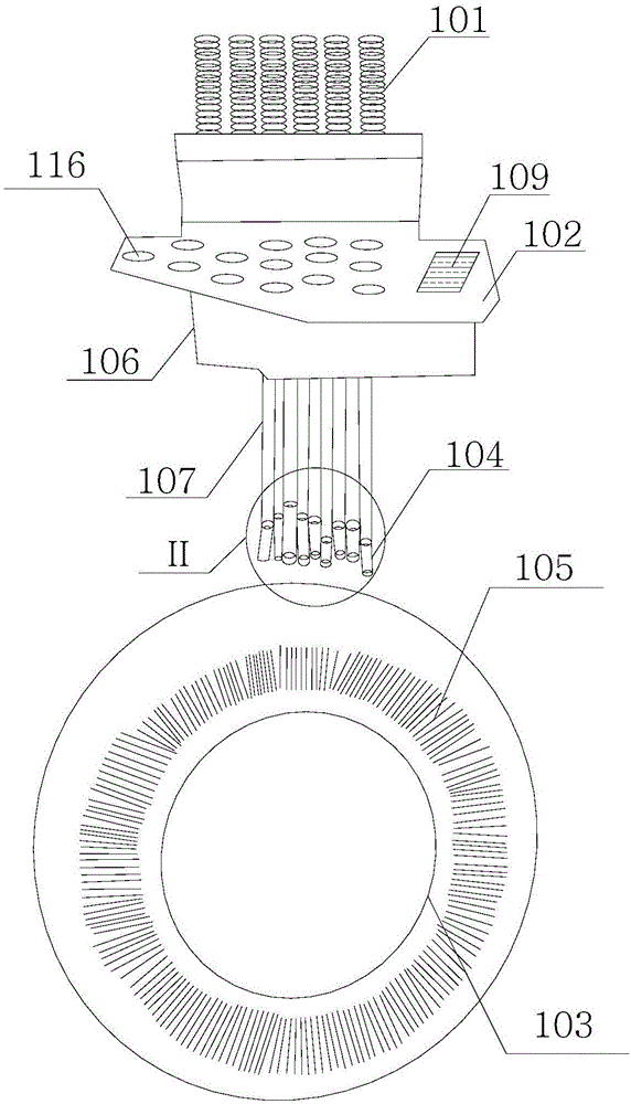 Thread guide mechanism of hosiery knitter