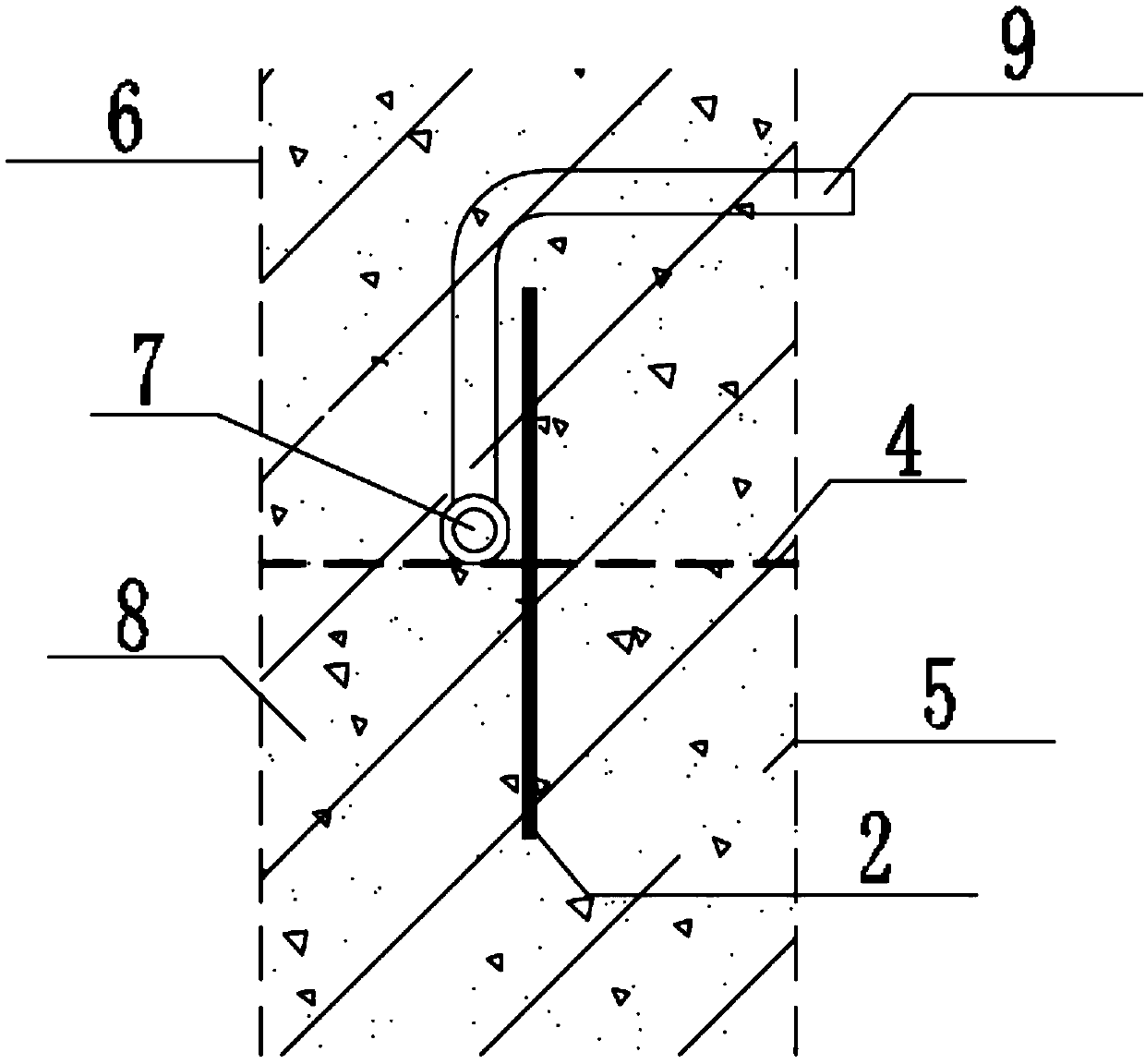 Waterproof method for construction joints of underground excavation section of open-cut station