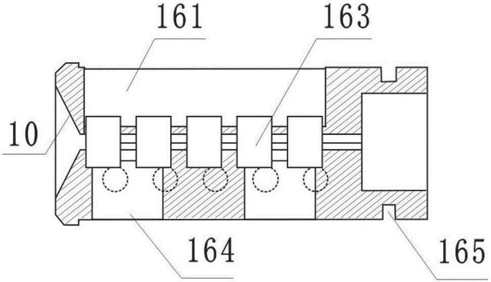 Four-rail blade lock