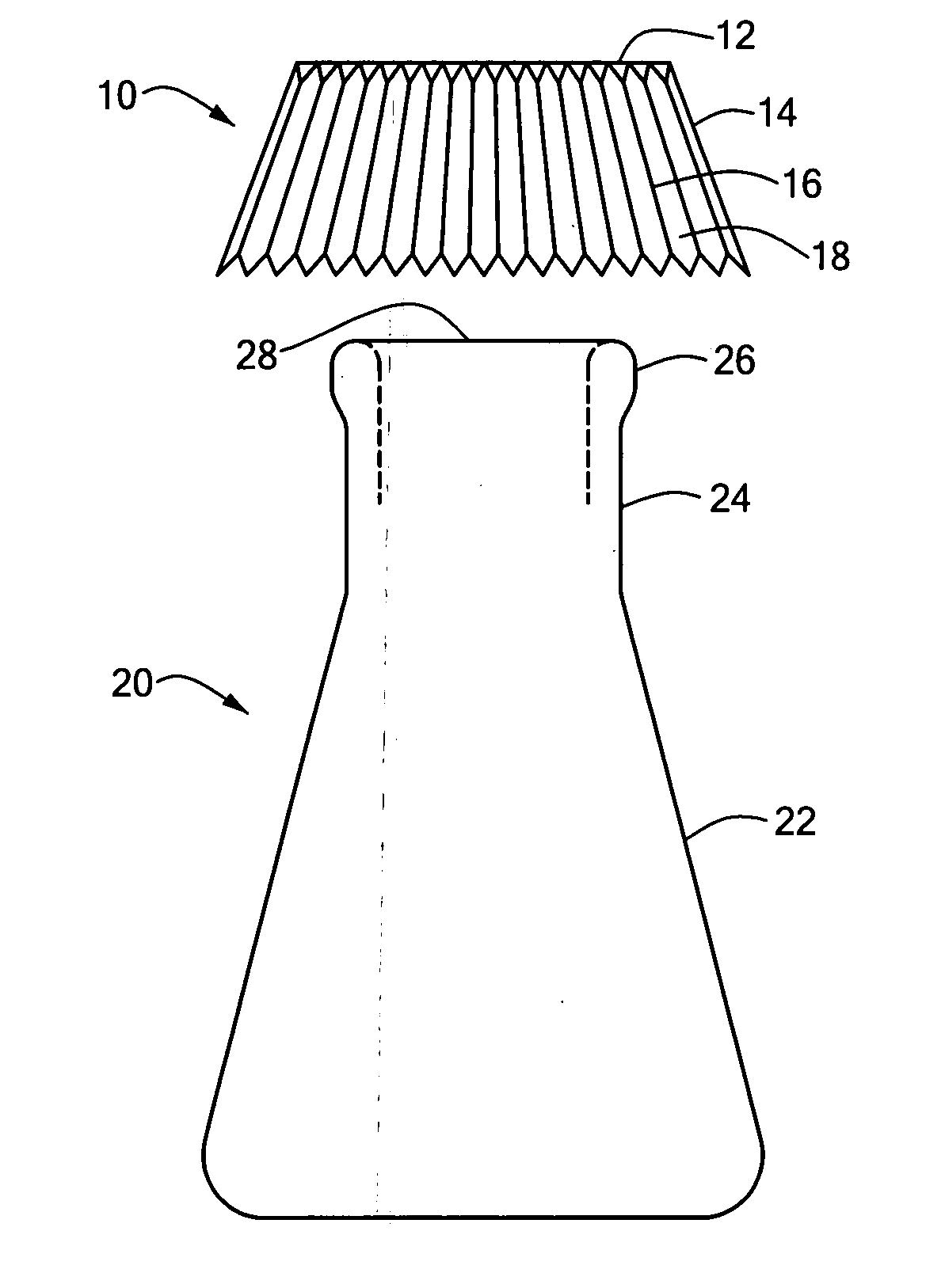 Aluminum foil cups for covering laboratory vessels