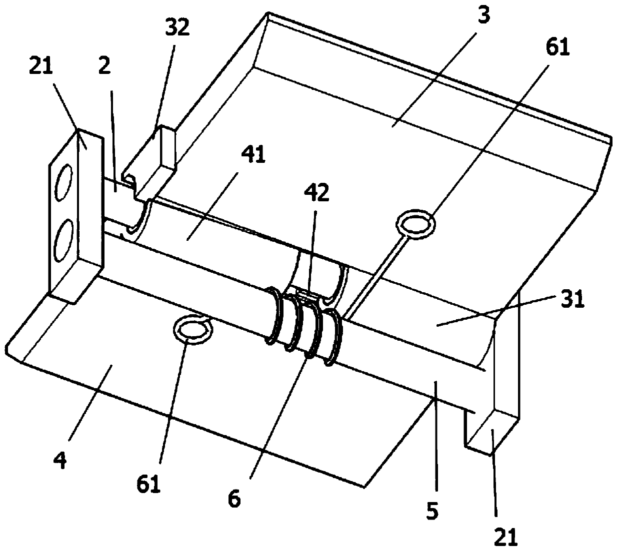 Overturn type safety door