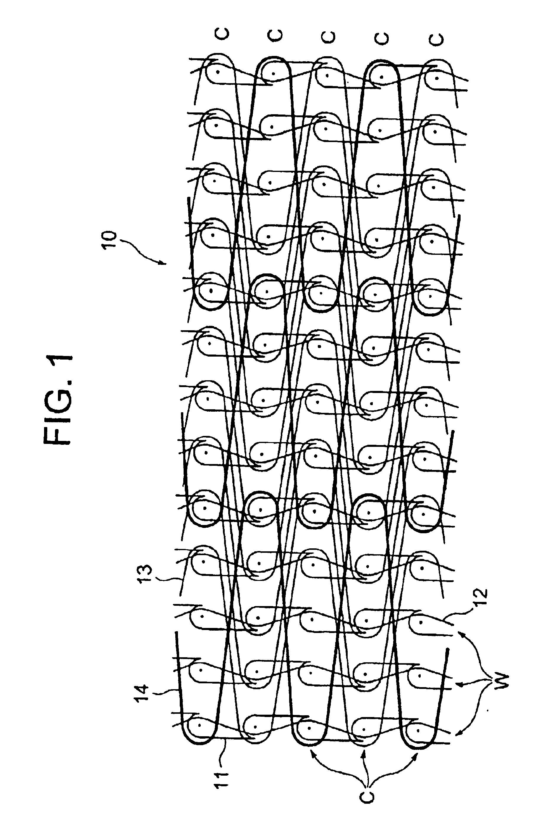 Stretchable warp knitted fabric