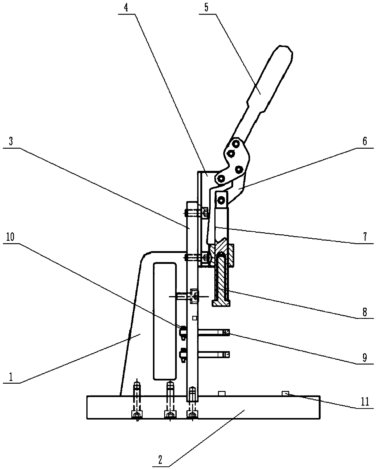 Contact piece riveting tool and riveting method