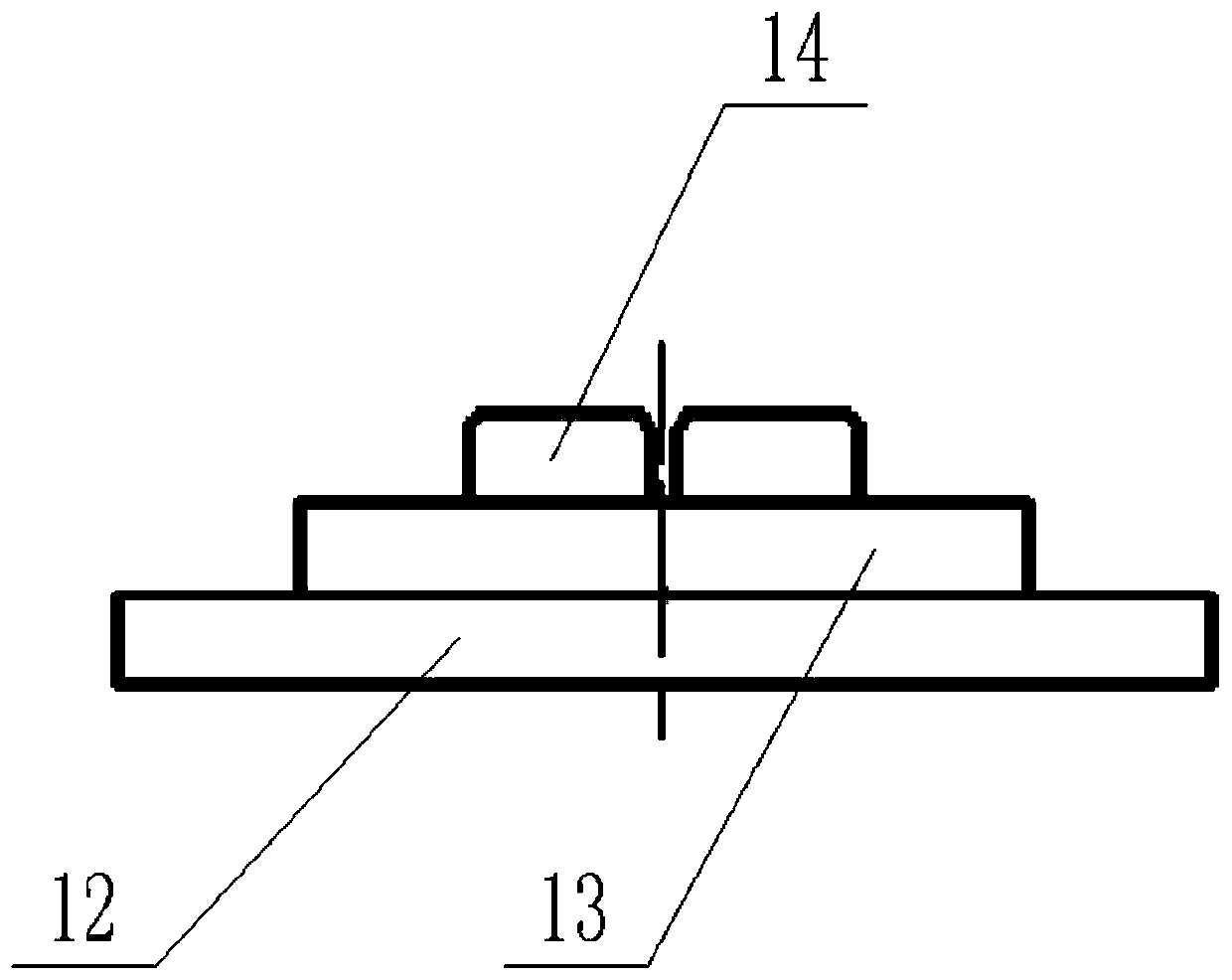 Contact piece riveting tool and riveting method