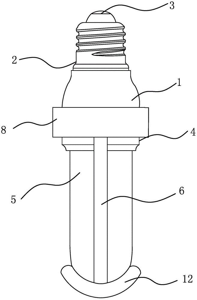 Mosquito-repelling structure of LED energy-saving lamp