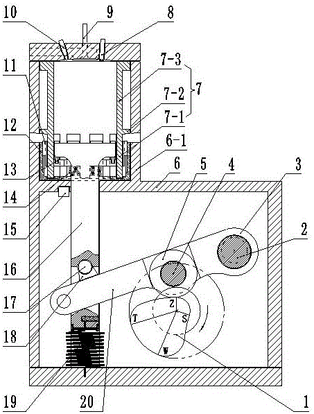 Cam shaft type combustion chamber variable-capacity piston internal combustion engine