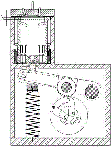 Cam shaft type combustion chamber variable-capacity piston internal combustion engine