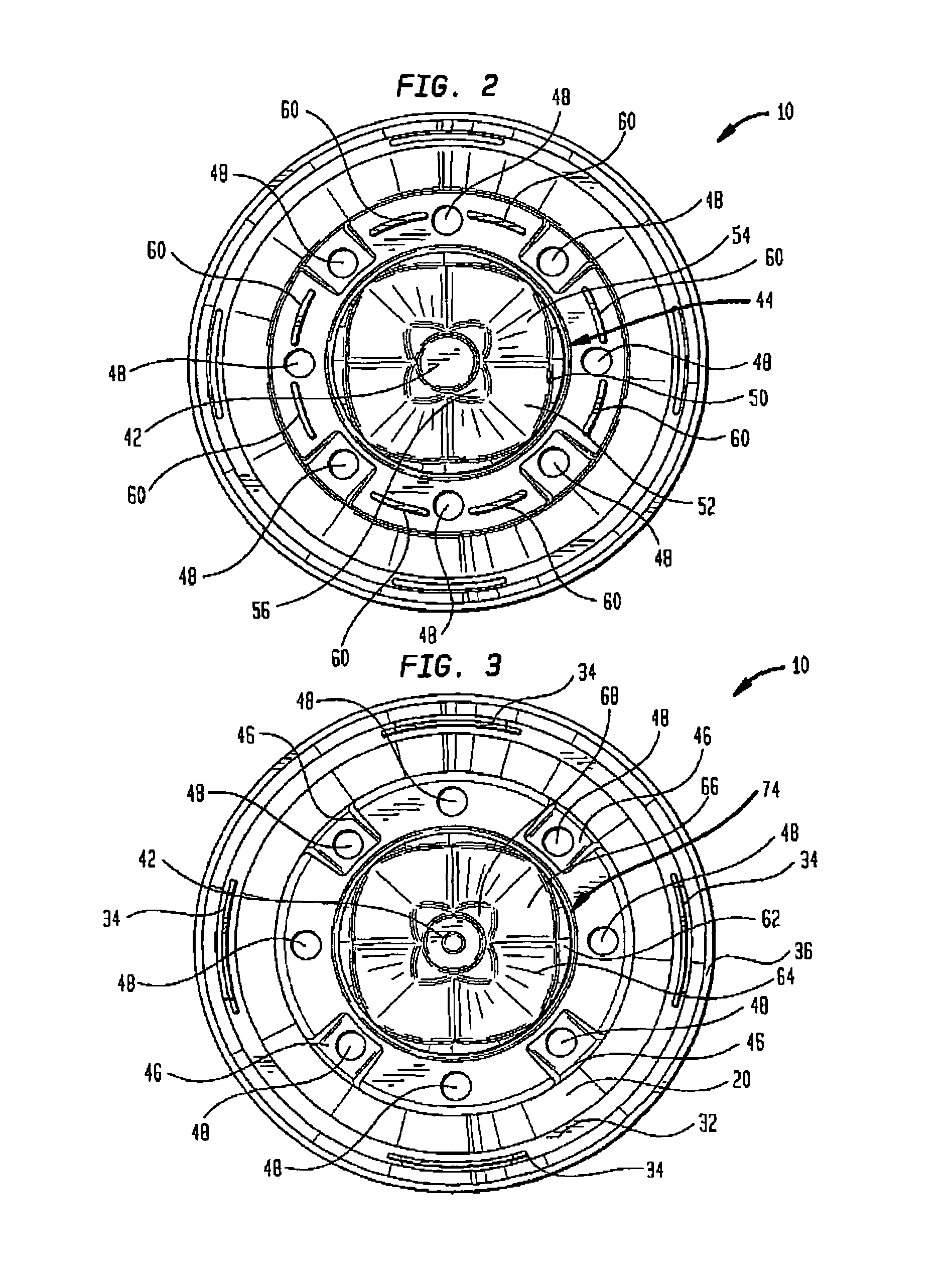 Planting pots and multi-compartment tray having self-orienting configuration