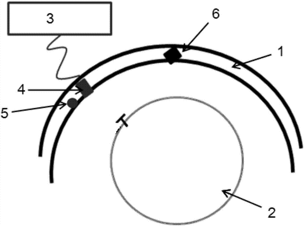 Vehicle tire puncturing reminding equipment and use method thereof