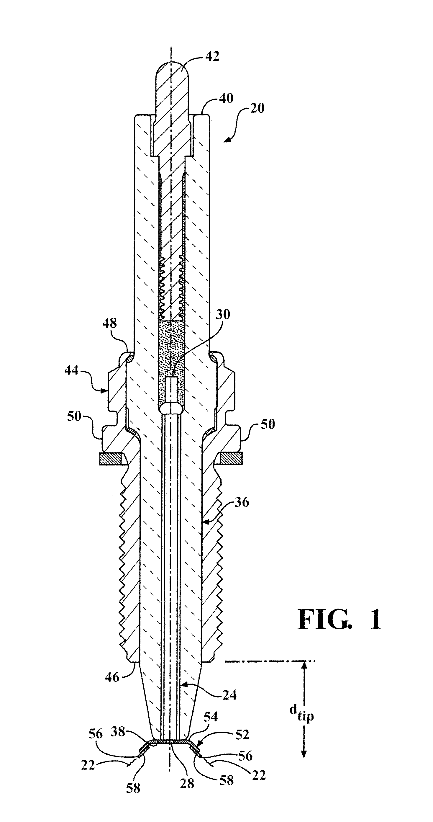 Igniter including a corona enhancing electrode tip