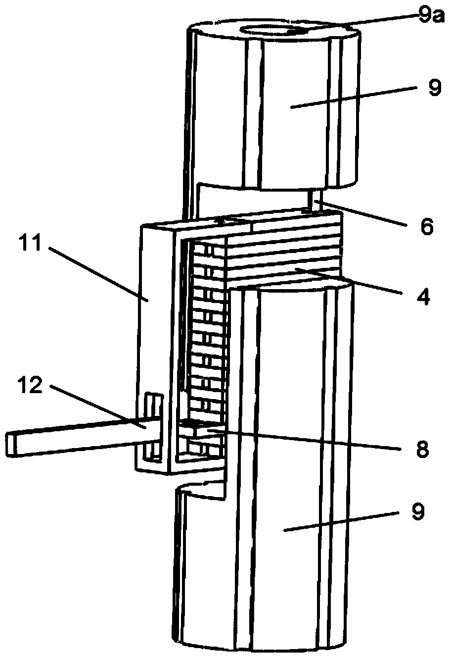 Equipment for measuring diffusion of metal melts based on thin-layer diffusion model and application of equipment