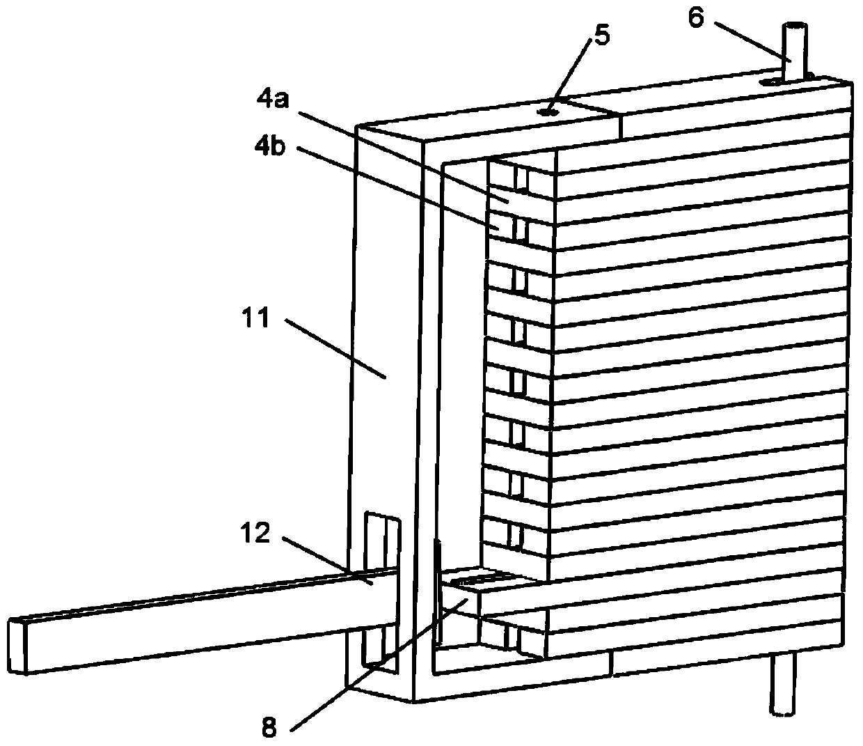 Equipment for measuring diffusion of metal melts based on thin-layer diffusion model and application of equipment