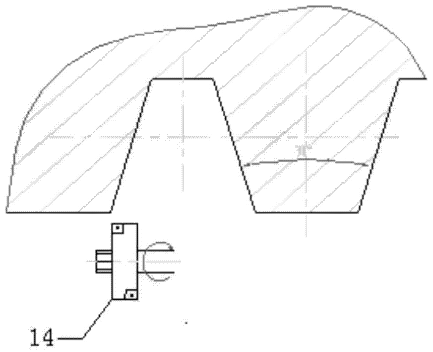 A rotary milling device for machining large-pitch screw