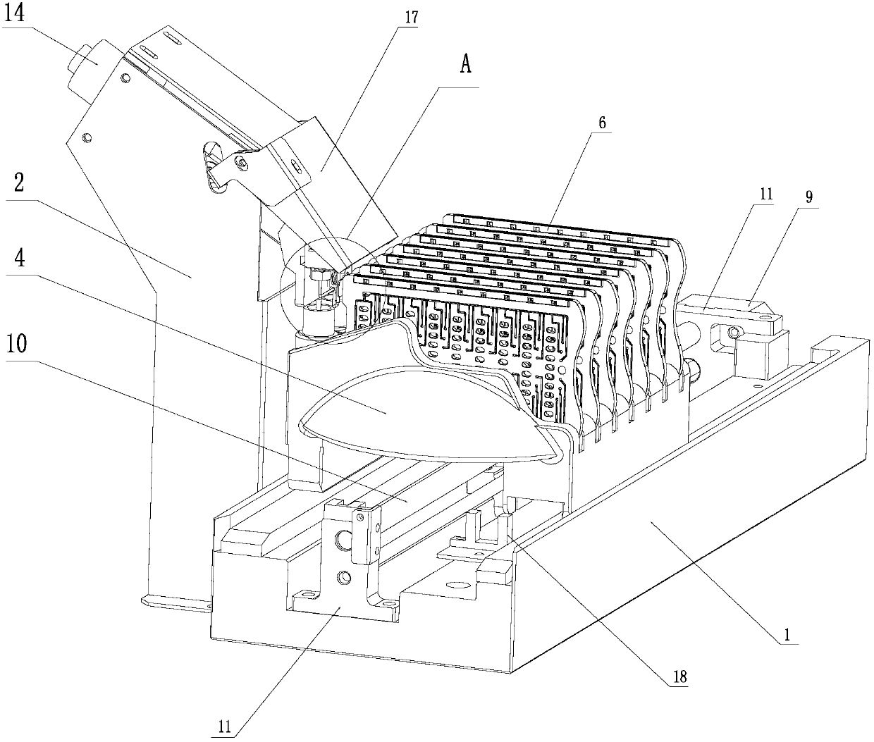 An automatic tube sealing device for eager cutting culture plate