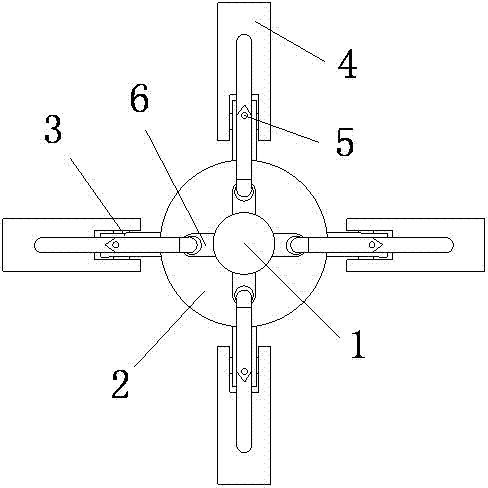 Stirring head for iron founding sand mixer